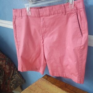 J. Crew Pink Bermuda Shorts Casual Cotton Blend